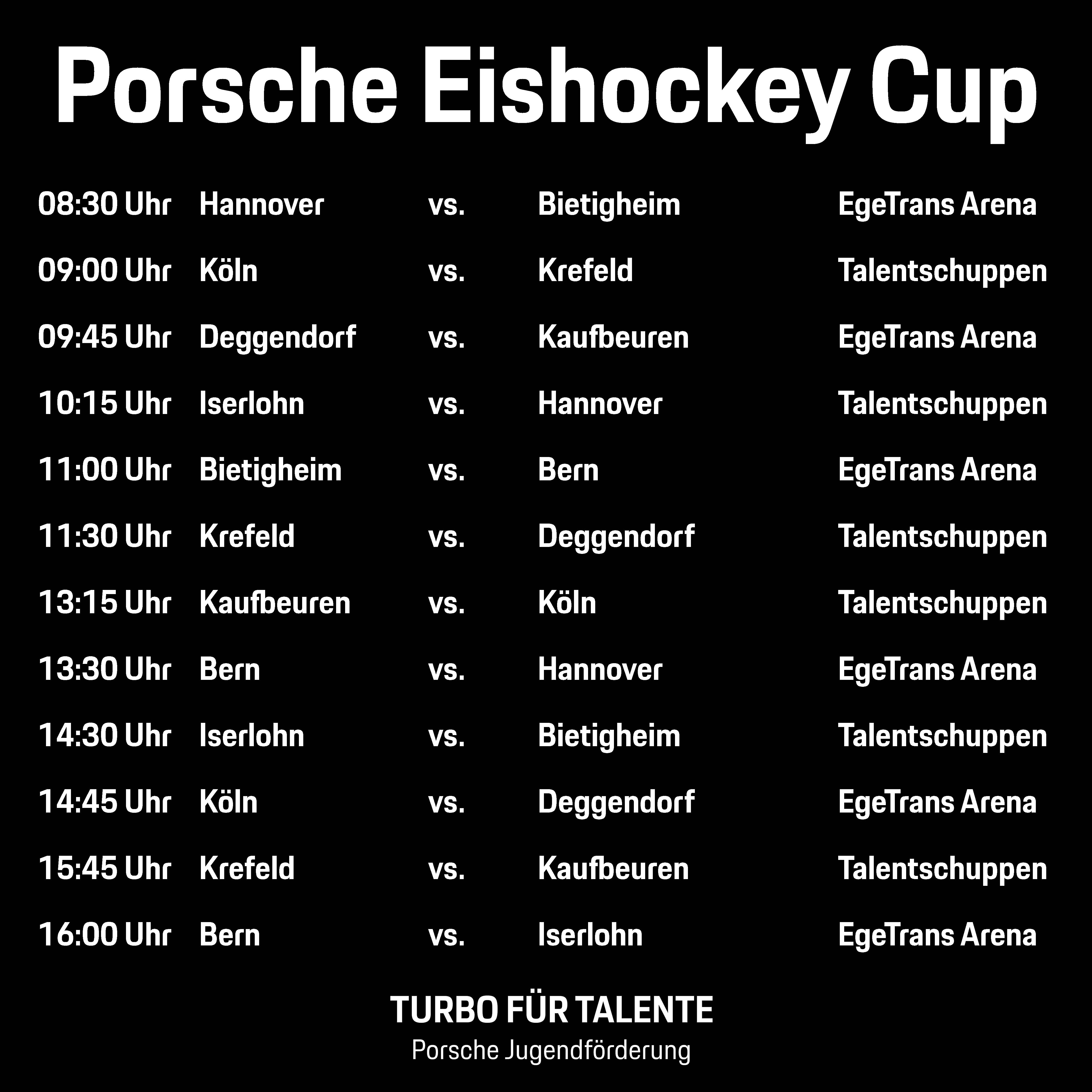 Spielplan Vorrunde Porsche Eishockey Cup Bild